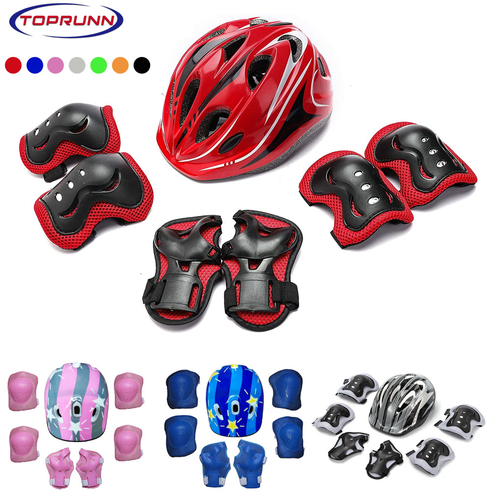 Cycling Protective Gear For Kids - 膝用エルボーリストパッド,保護具付きベビーヘルメット,自転車,スクーター,スケートボード