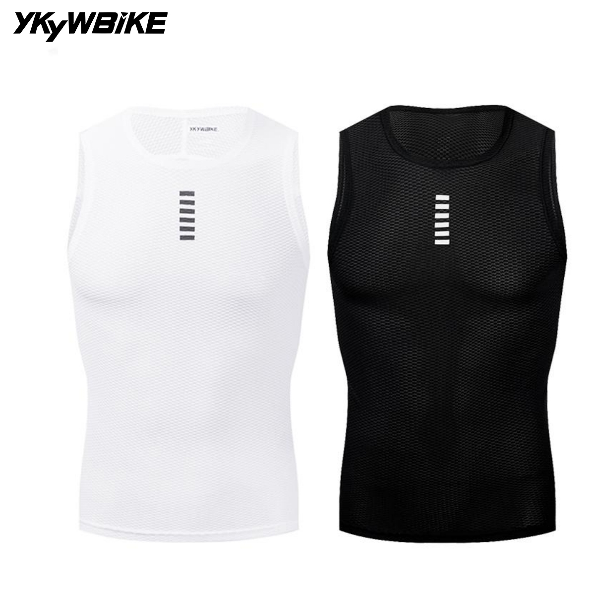 Ykyw Cycling Gear - Ykyw ノースリーブ男性夏サイクリングジャージ自転車のベスト黒白メッシュ下着mtbロードバイクのベース層スポーツジム服