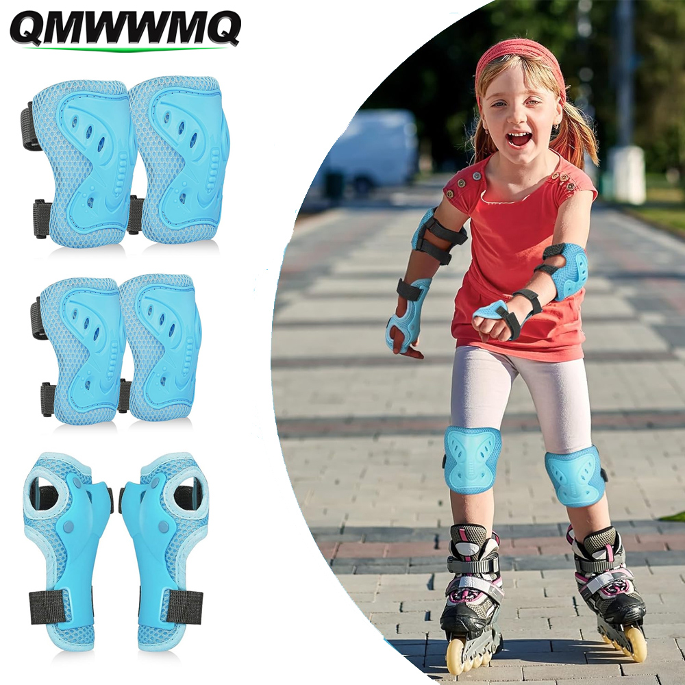 Cycling Protective Gear For Kids - 子供用保護具セット 膝パッド 3-10歳 幼児用 膝＆肘パッド リストガード付き