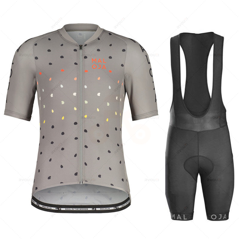 Cycling Gear Clothing - Maloja-半袖サイクリング服セット、自転車服、通気性のあるアンチUV自転車ウェアジャージ、夏