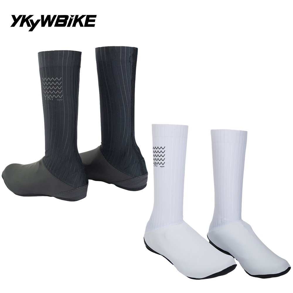 Ykyw Cycling Gear - Ykyw 男性防風防水サイクリング靴カバー黒白mtb自転車靴ブーツカバー靴プロテクタープロチームエアロovershoes