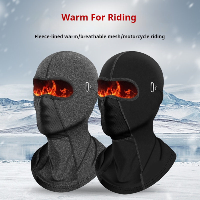 Cycling Gear Helmet - サイクリング目出し帽屋外乗馬暖かいオートバイヘルメット通気性氷防風スカーフ防寒顔スキーマスク冬