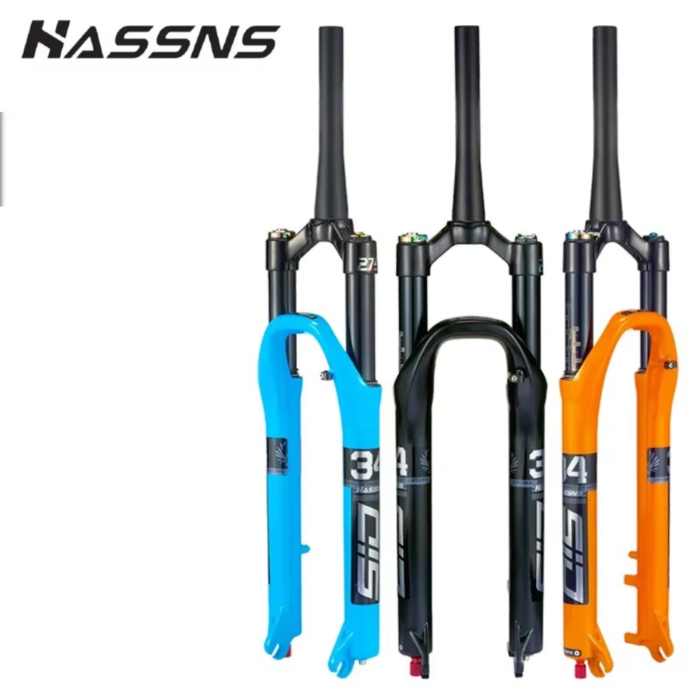 Cycling Gear Inches - HASSNS Mtbフォークサスペンションマウンテンバイク29 27.5 26インチ ロックショックス エア＆オイルショックアブソーバー