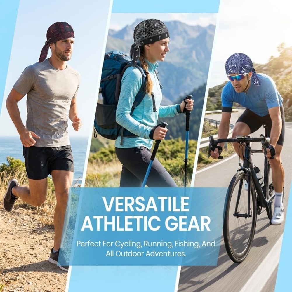 1-5 個冷却スカルキャップヘルメットライナー通気性汗吸収ヘ - Cycling Gear Helmet のレビューと価格