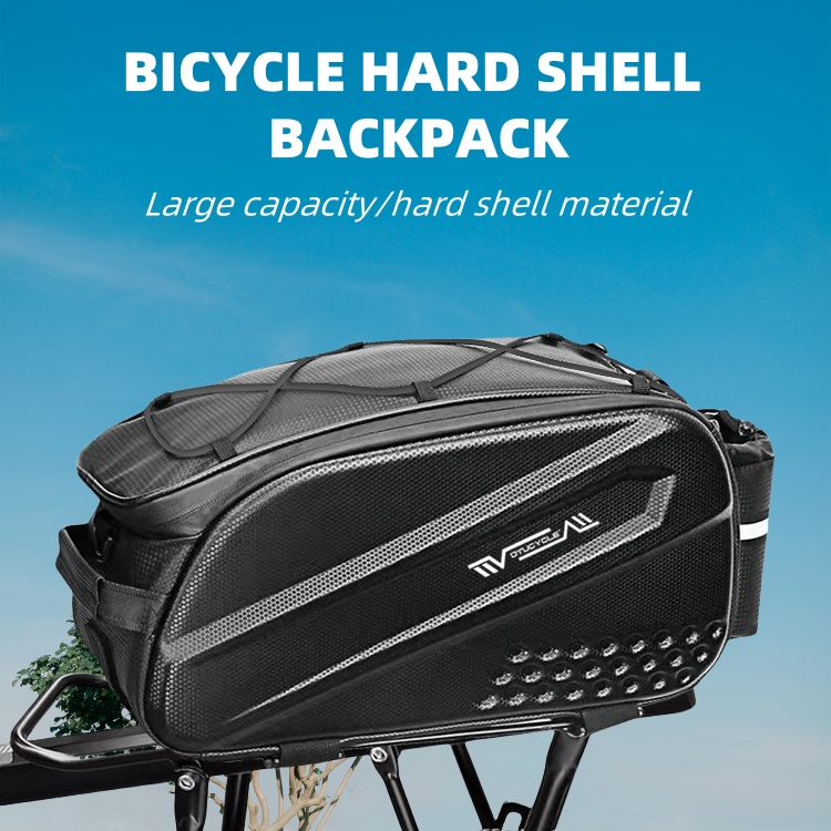 自転車バッグ、ハードシェルリアシートバッグ、マウンテンバイク - Cycling Gear Storage Rack のレビューと価格
