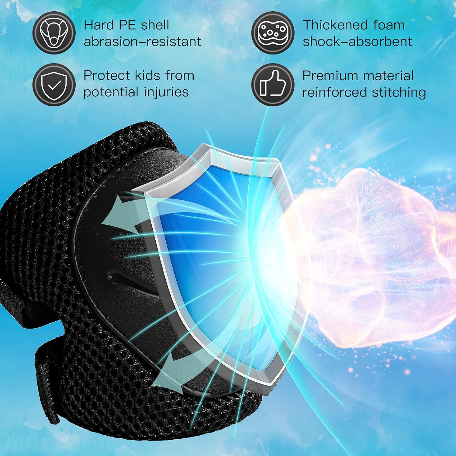 6個入り子供用保護具セット、3～14歳向け、スケート、サイク - Cycling Protective Gear For Kids のレビューと価格
