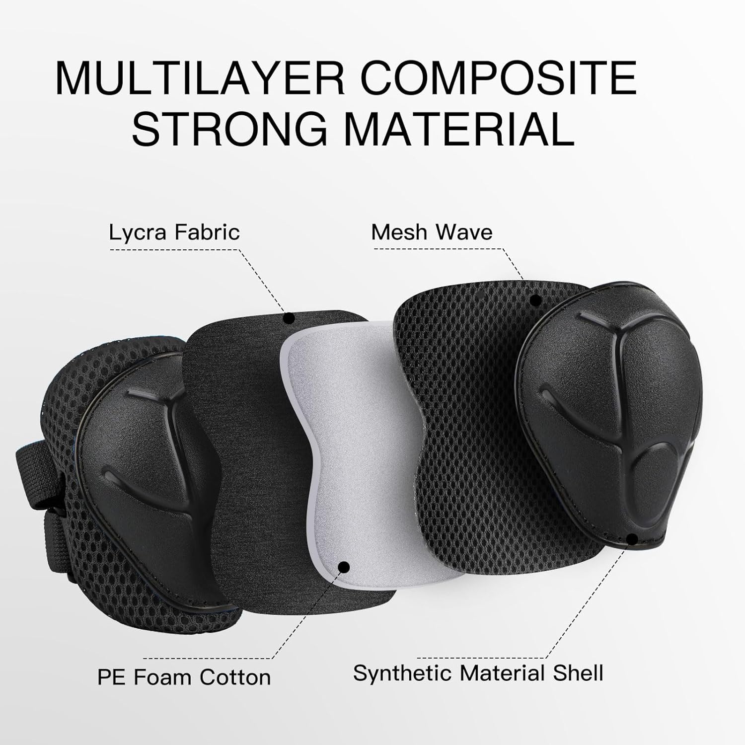 6個入り子供用保護具セット、3～14歳向け、スケート、サイク - Cycling Protective Gear For Kids のレビューと価格