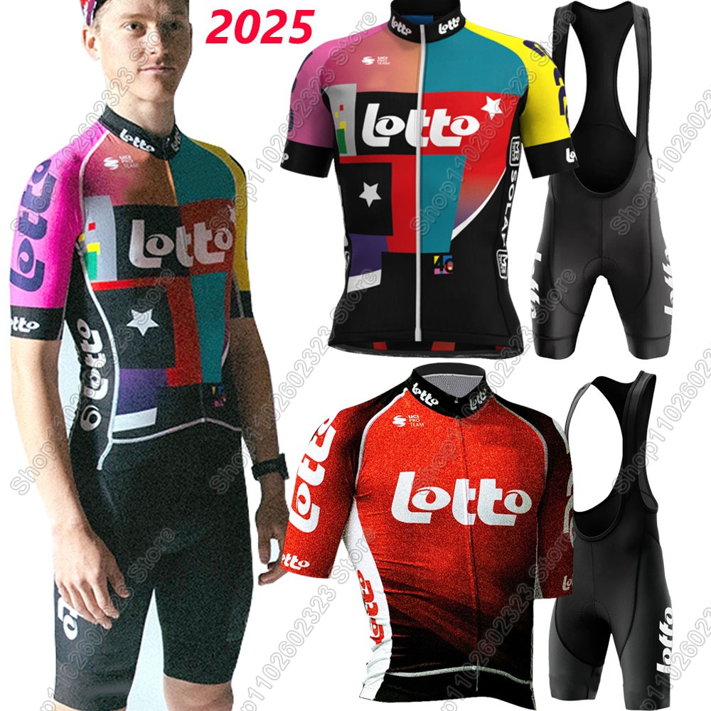 ロトチーム2025サイクリングジャージセット サマーベルギー - Cycling Gear Clothing のレビューと価格