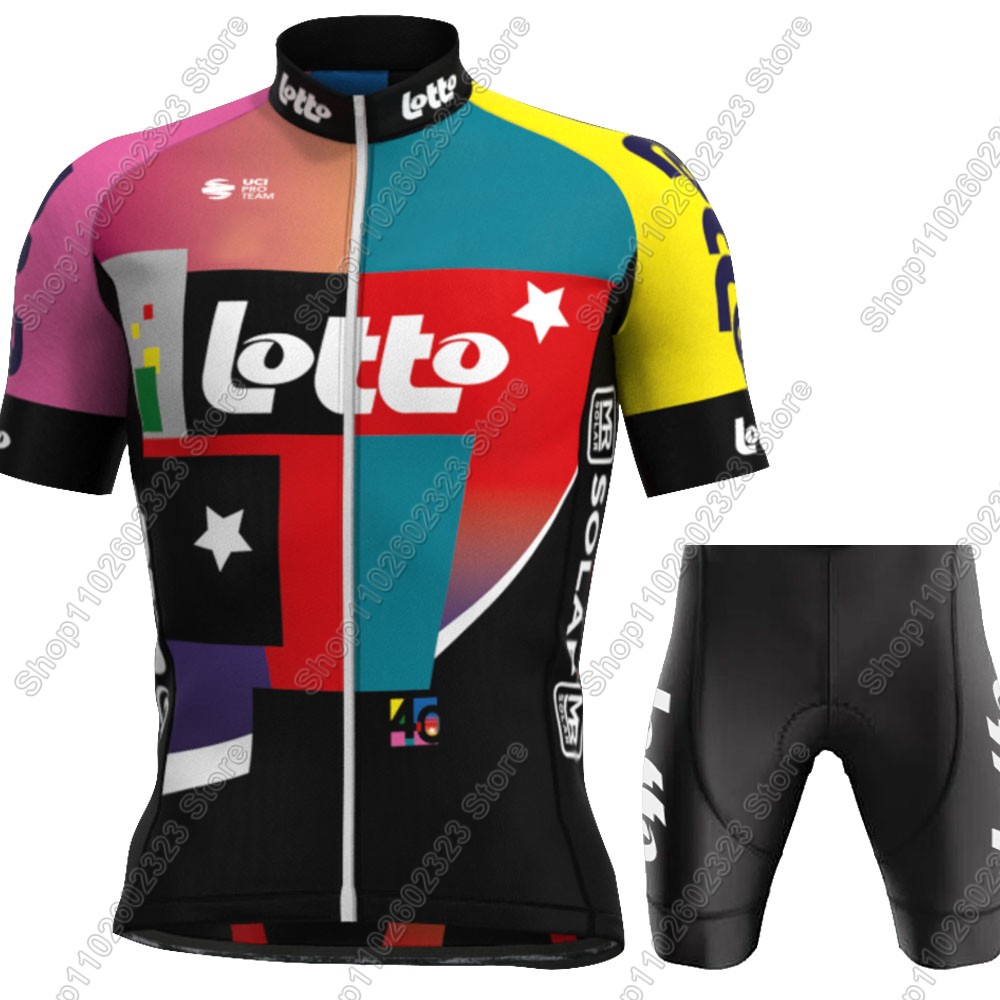 ロトチーム2025サイクリングジャージセット サマーベルギー - Cycling Gear Clothing のレビューと価格