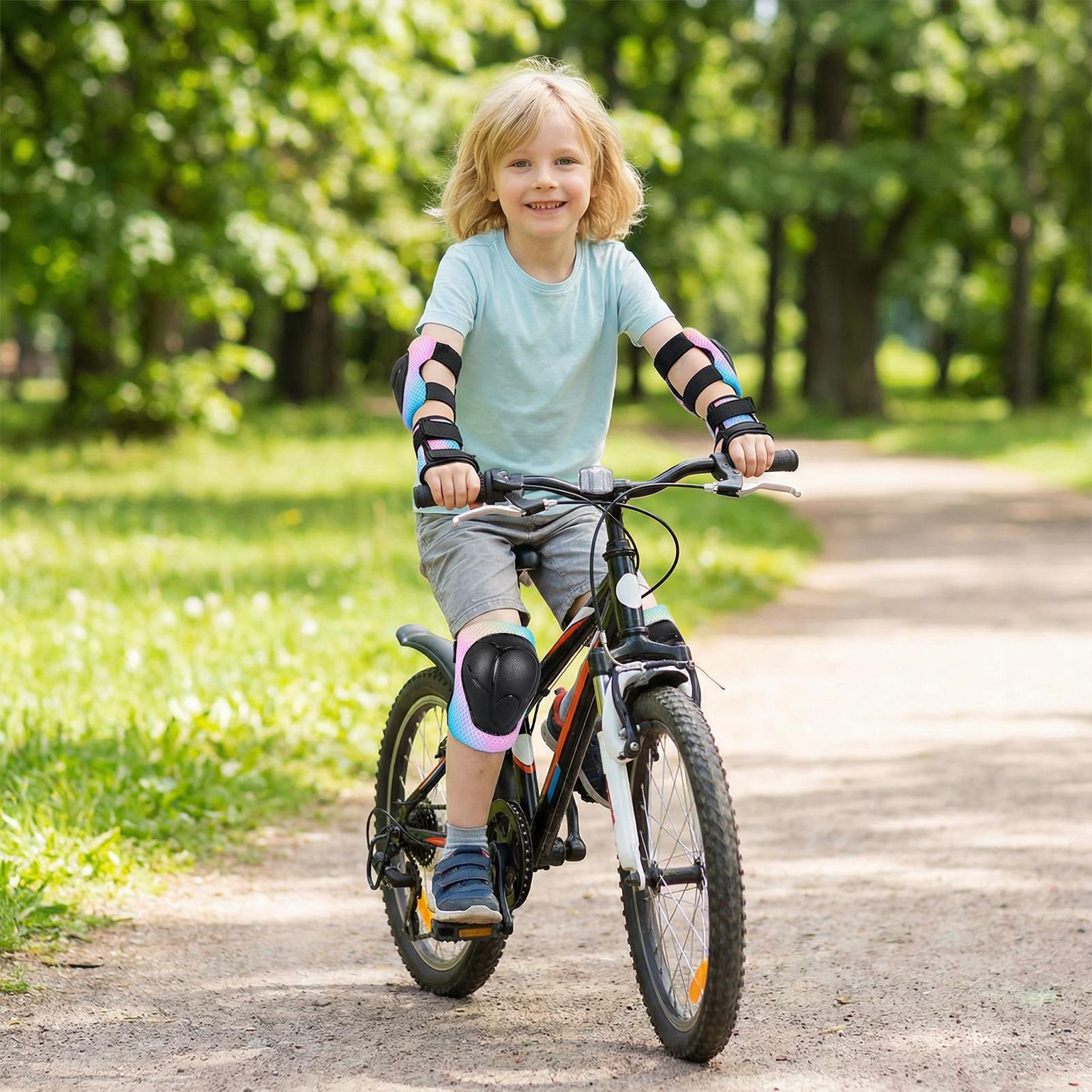 子供用膝と肘パッド 衝撃吸収性 通気性 軽量 子供用保護具  - Cycling Protective Gear For Kids のレビューと価格