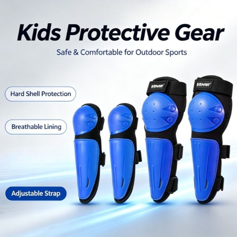 子供用バイク保護具 バイク用膝肘保護具セット スポーツ用エル - Cycling Protective Gear For Kids のレビューと価格