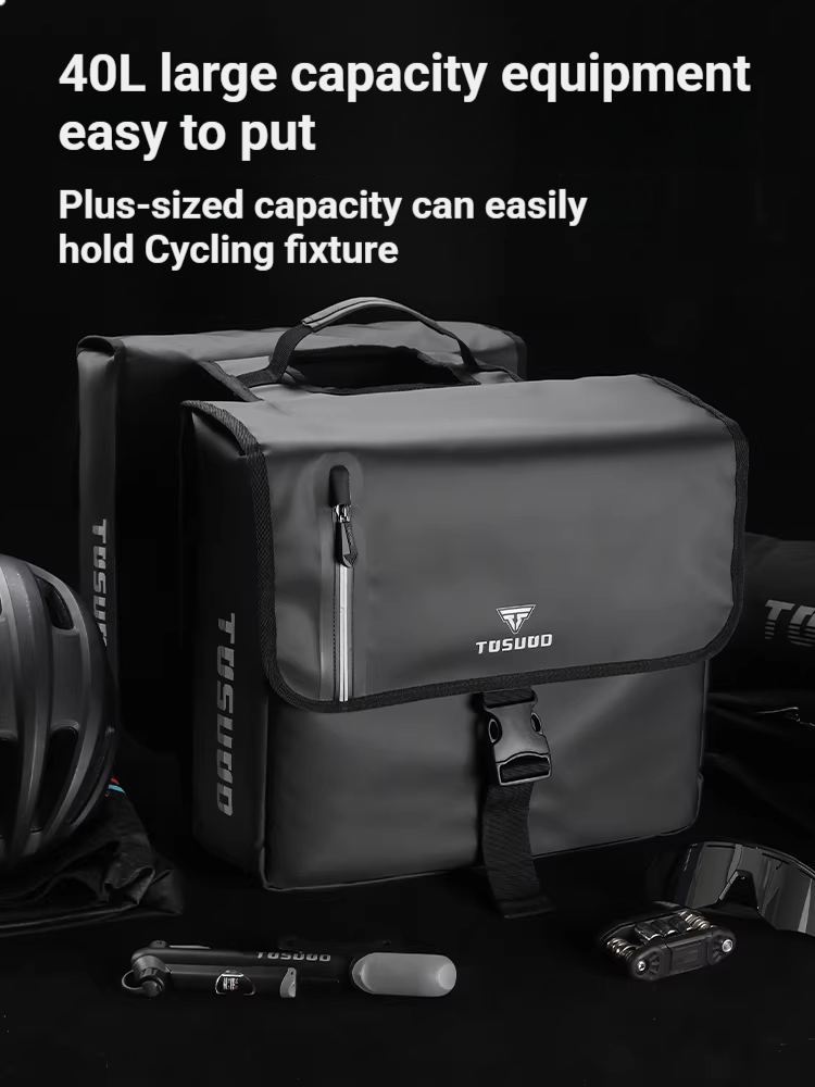 TOSUOD 40L 大容量自転車リアシートバッグ 自転車サ - Cycling Gear Storage Rack のレビューと価格