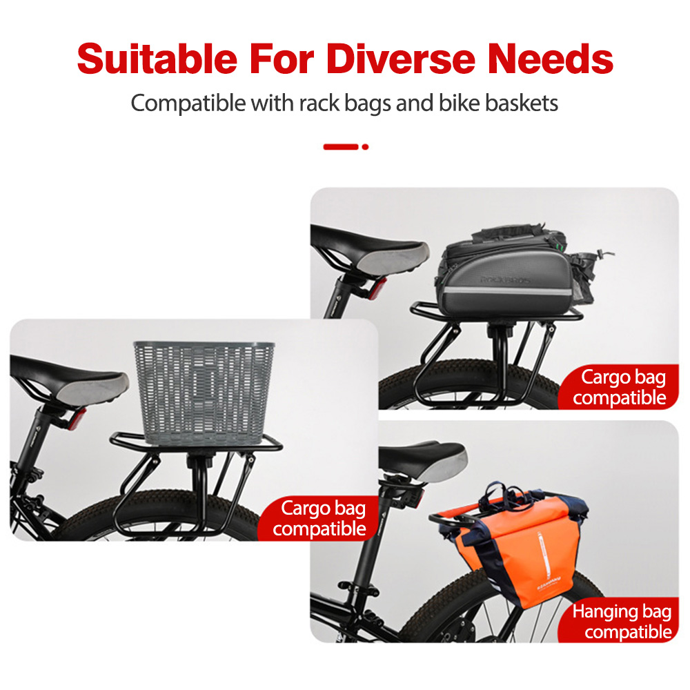 NEWBOLER リアバイクラック アルミ合金自転車荷物ブラ - Cycling Gear Storage Rack のレビューと価格