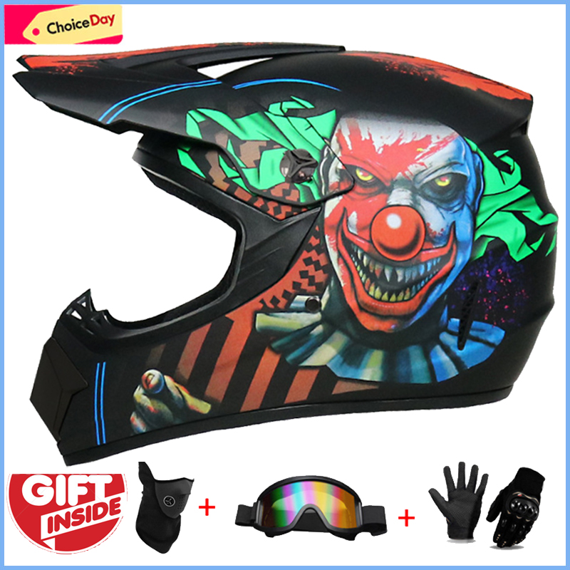 3 個の子供用オフロードフルヘルメット、モトクロスカスコ、カ - Cycling Protective Gear For Kids のレビューと価格