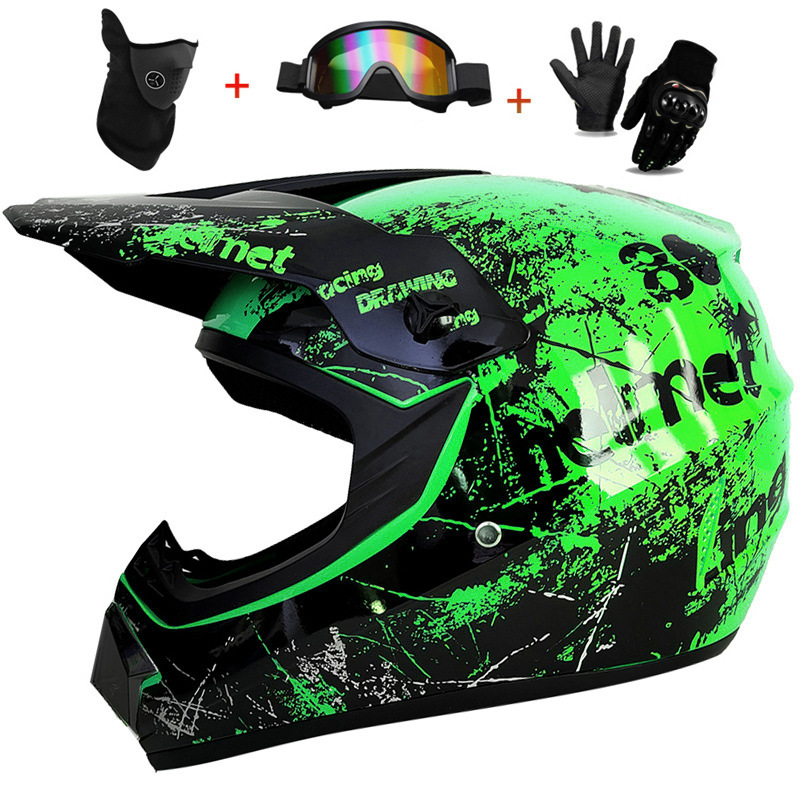 3 個の子供用オフロードフルヘルメット、モトクロスカスコ、カ - Cycling Protective Gear For Kids のレビューと価格