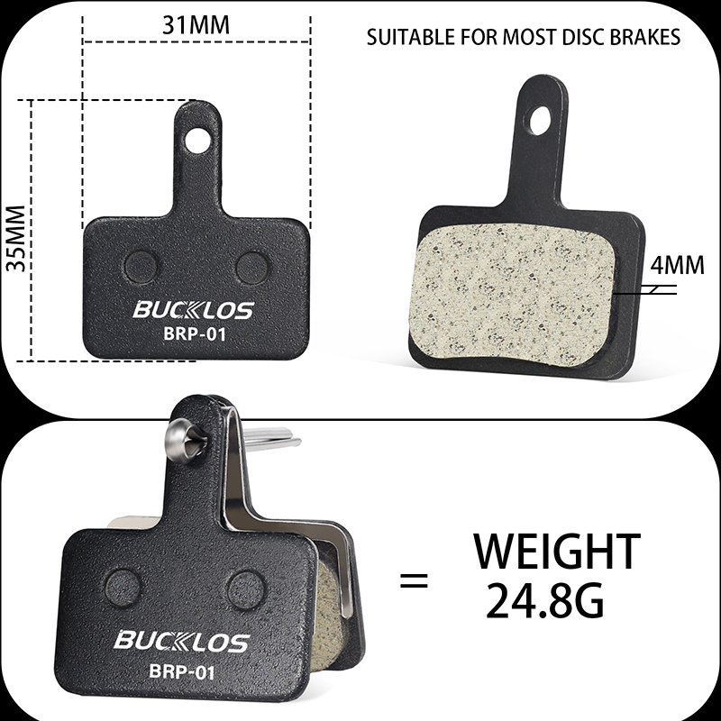 BUCKLOS ブレーキパッド 自転車 MTB 油圧ブレーキ - Ykyw Cycling Gear のレビューと価格