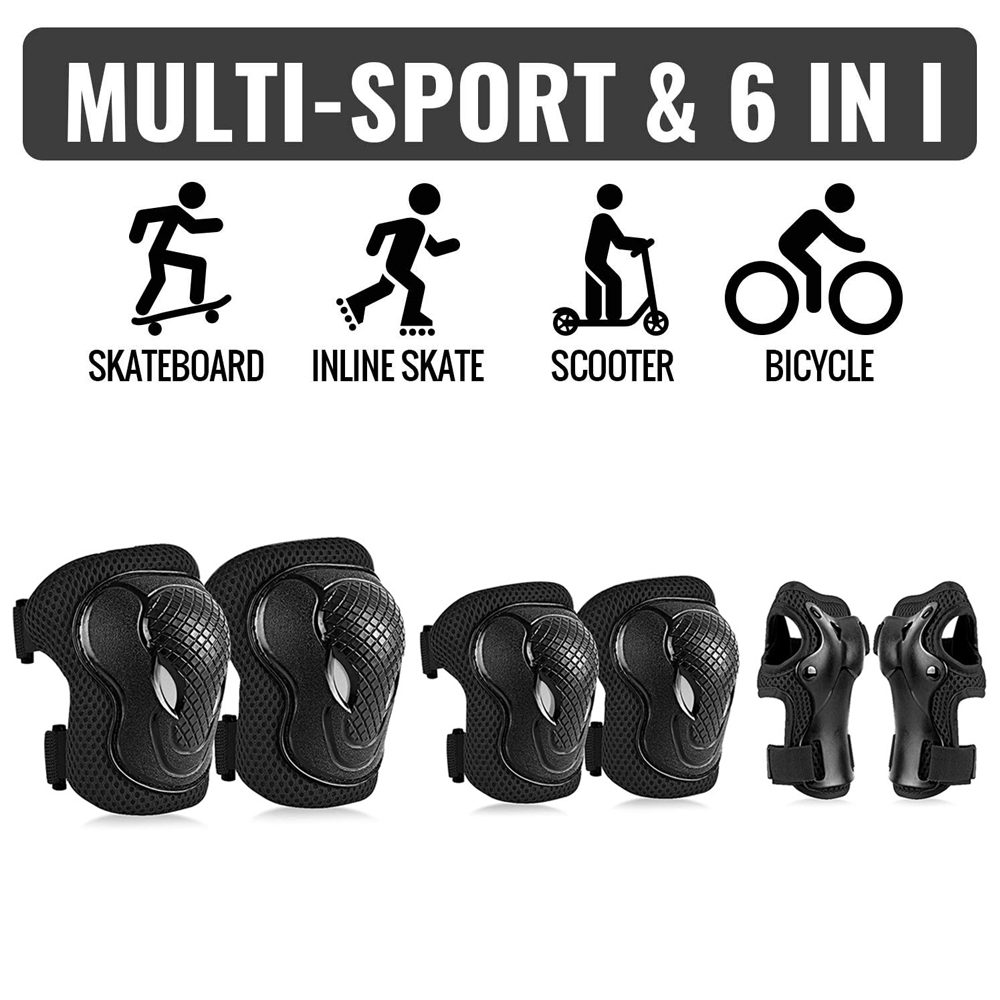 GOMOREON 6 ピース/セット子供の安全膝パッド肘パッ - Cycling Protective Gear For Kids のレビューと価格