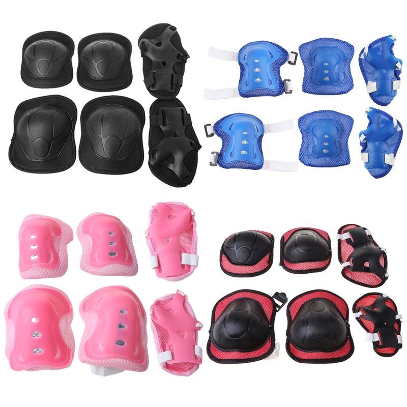 6点セット子供用保護具セット、子供用膝パッド、幼児用膝肘パッ - Cycling Protective Gear For Kids のレビューと価格