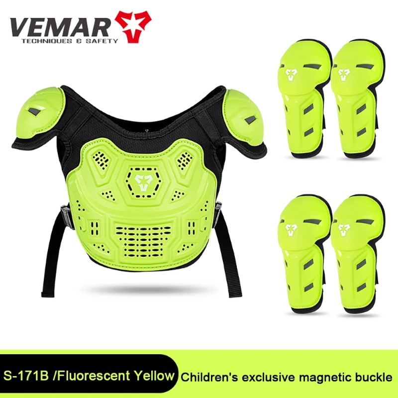 キッズモトフルアーマーセット、モトクロス保護ベストジャケット - Cycling Protective Gear For Kids のレビューと価格
