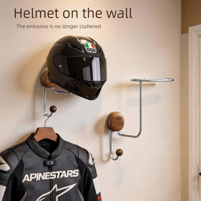 壁掛け式ヘルメット収納ラック 穴あけ不要 高耐久性 ヘルメッ - Cycling Gear Storage Rack のレビューと価格