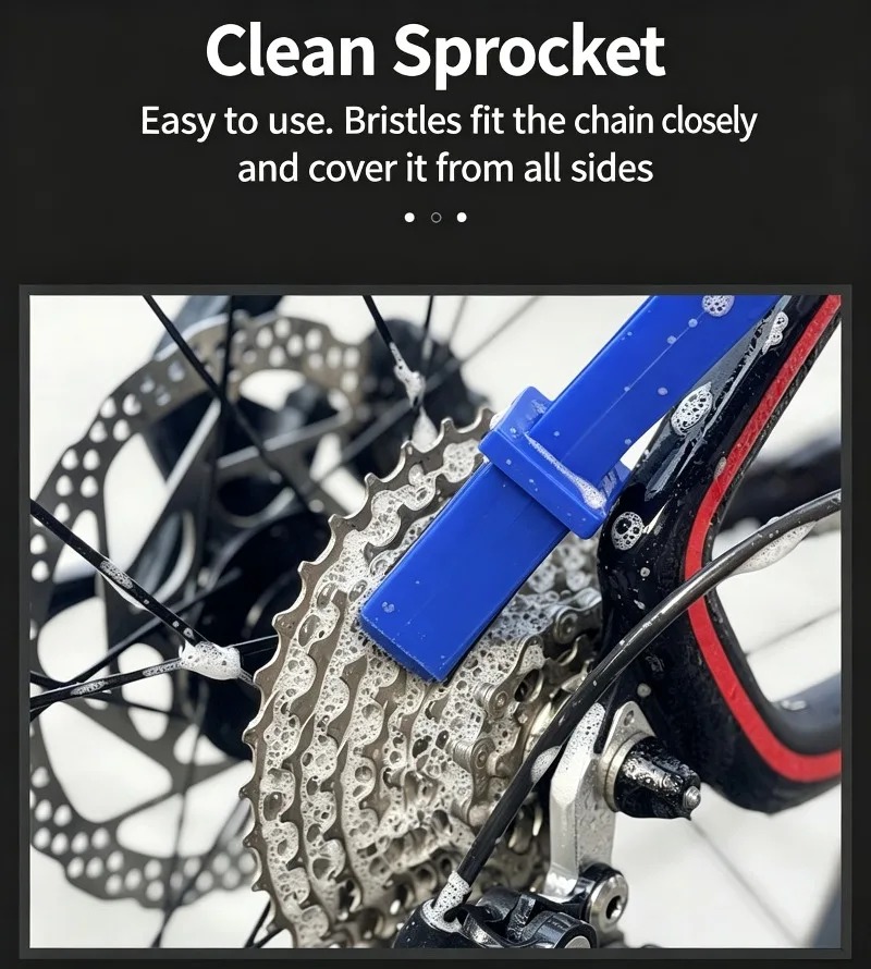 携帯用バイク・オートバイチェーンクリーナーブラシ 多機能自転 - Cycling Gear Inches のレビューと価格