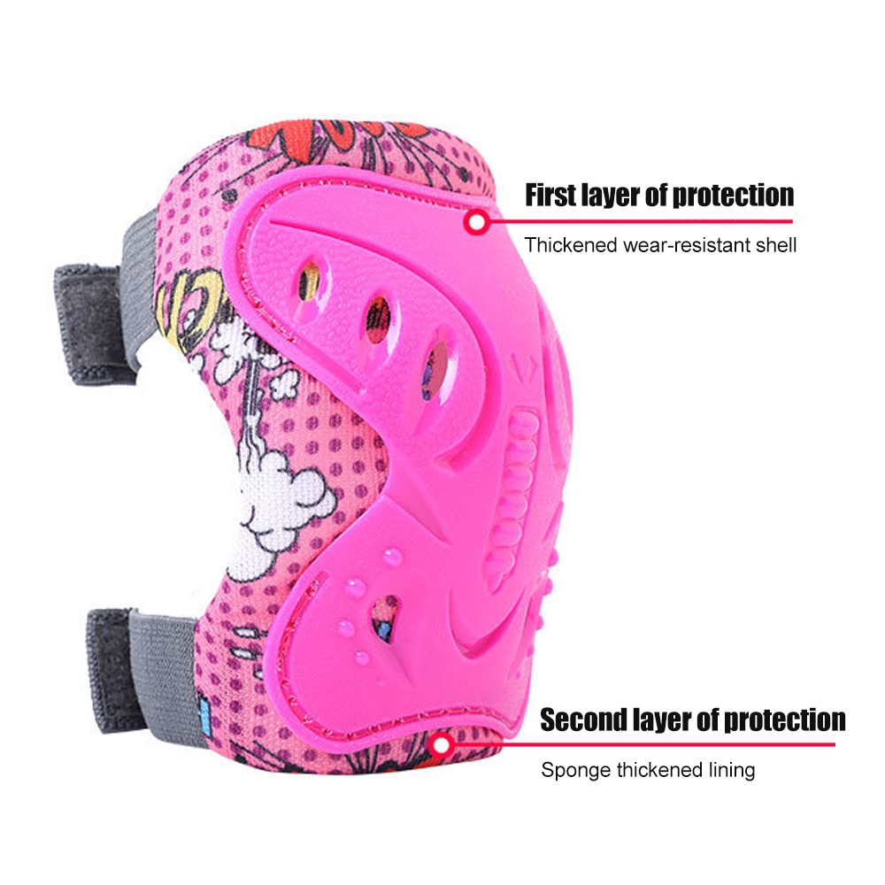 6個セット 子供用 3-12歳 膝肘パッド 保護具 ローラー - Cycling Protective Gear For Kids のレビューと価格
